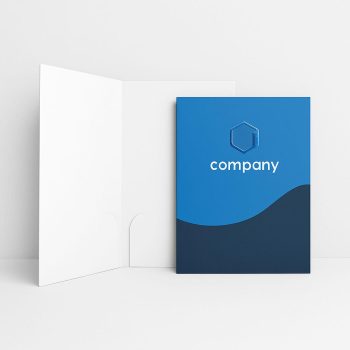 Carpeta Empresarial con Solapa Barniz UV Sectorizado