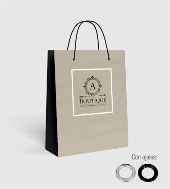 Bolsa de papel pequeño con ojales