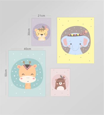 Cuadro decorativo 4 fotos